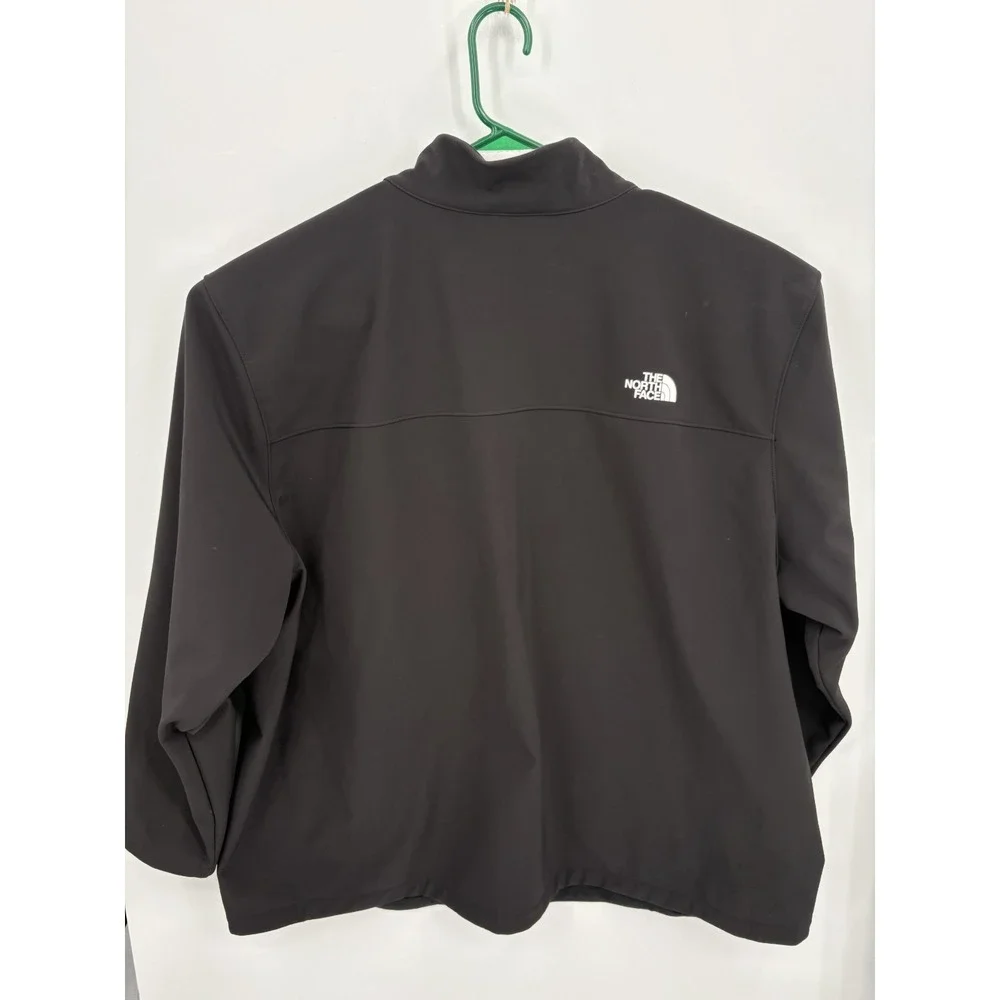 North Face Jacket Men's 4XL Windwall Apex Bionic Full Zip Black Softshell Mock